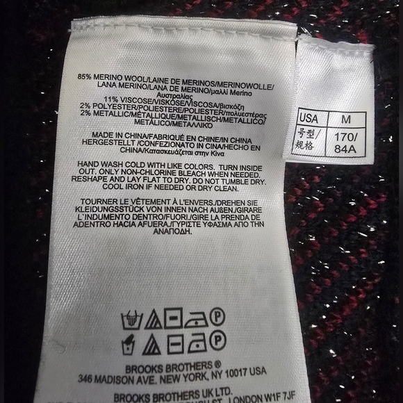 Navy and Red Plaid Sweater - Picture 7 of 10